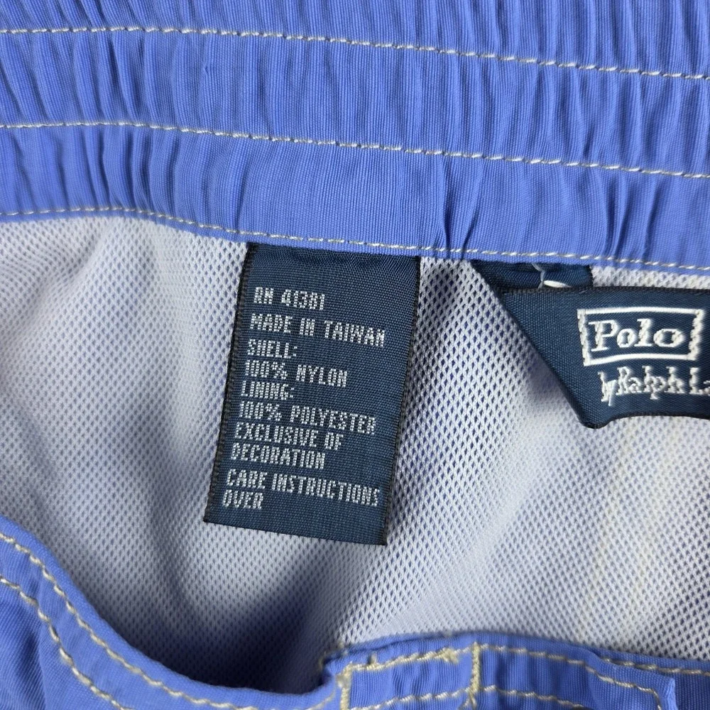 NWT Polo Ralph Lauren Kailua Blue Board Shorts Swim Trunks Mens XL Mesh Pony